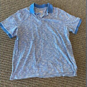 Blue & White MERONA Classic Polo, 100% Cotton / Great Condition / Size L (22")